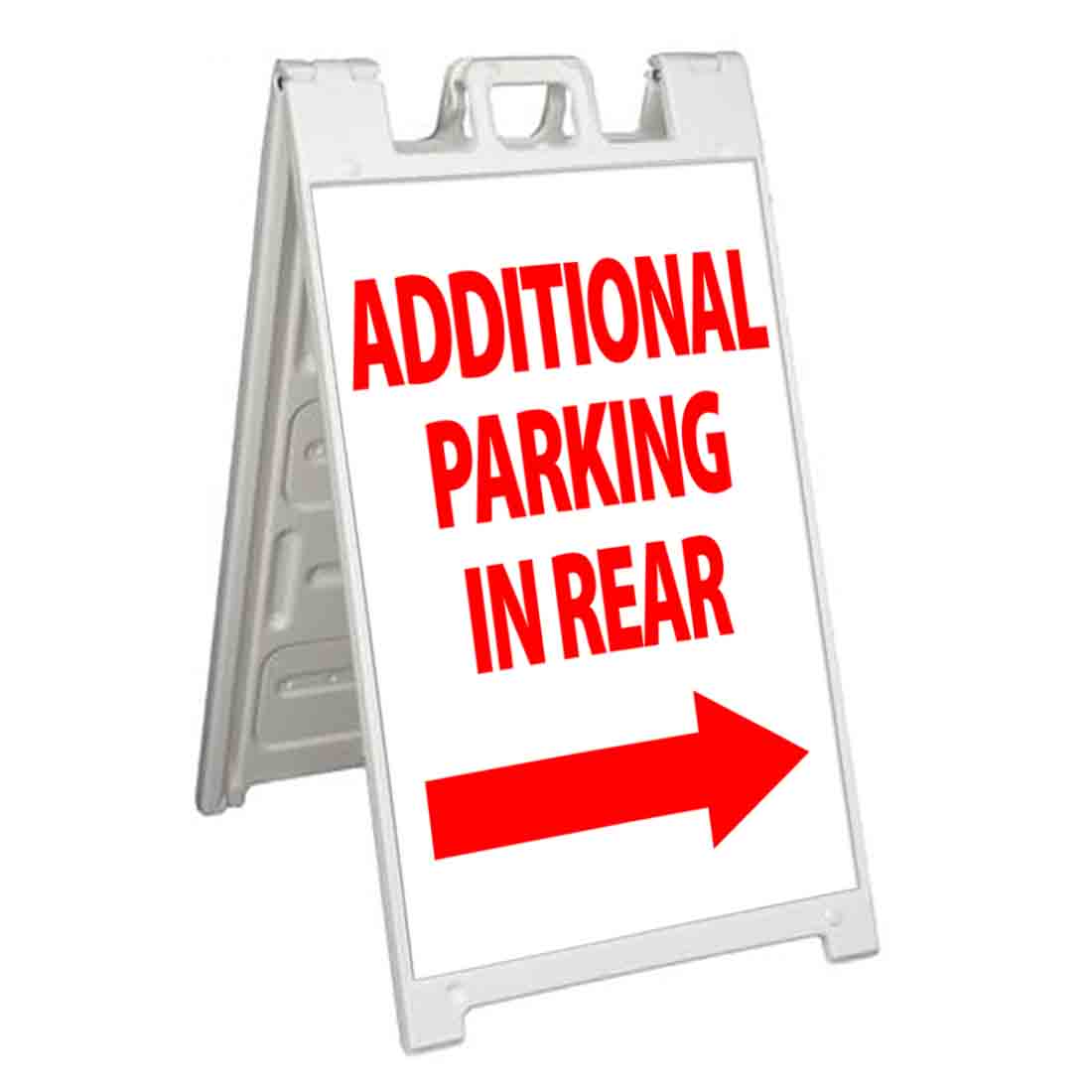 ADDITIONAL PARKING IN REAR Signicade 24×36 Aframe Sidewalk Sign Banner Decal