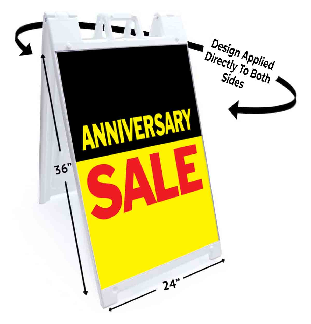 ANNIVERSARY SALE Signicade 24×36 Aframe Sidewalk Sign Banner Decal DISCOUNT