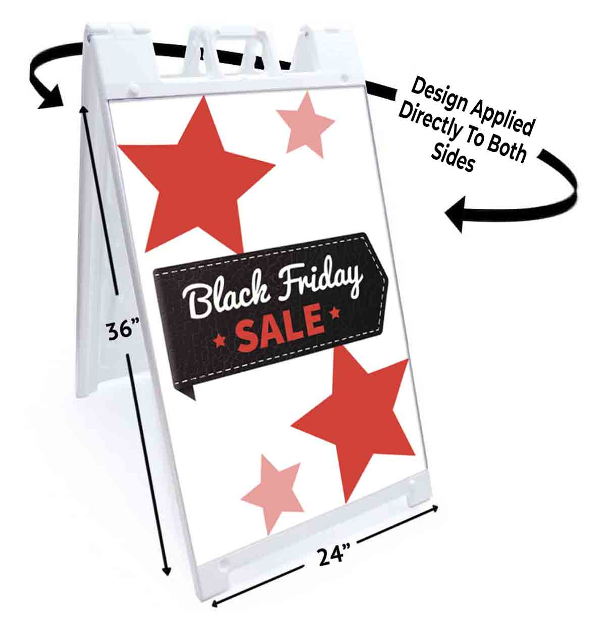 BLACK FRIDAY SALE Signicade 24×36 Aframe Sidewalk Decal Sign Banner HOLIDAY