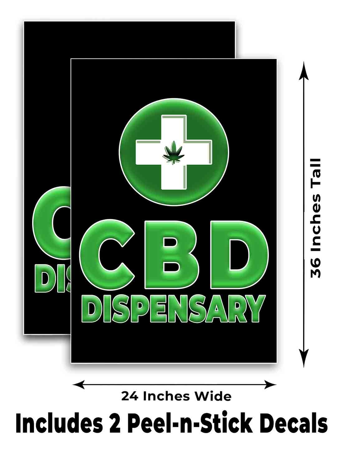 CBD APOTHEKE Signikade 24x36 Aframe Bürgersteig Schild Banner Aufkleber CANNABIDIOL - Bild 6 von 9