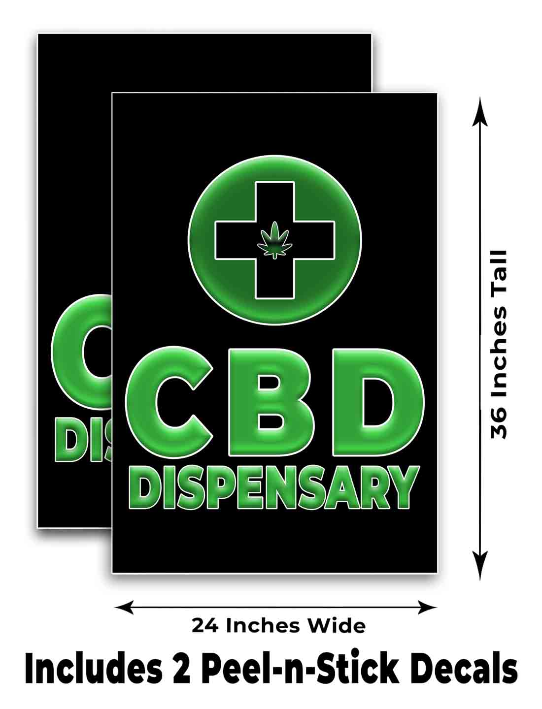 CBD DISPENSARY Signicade 24x36 Aframe Sidewalk Sign Banner Decal ...