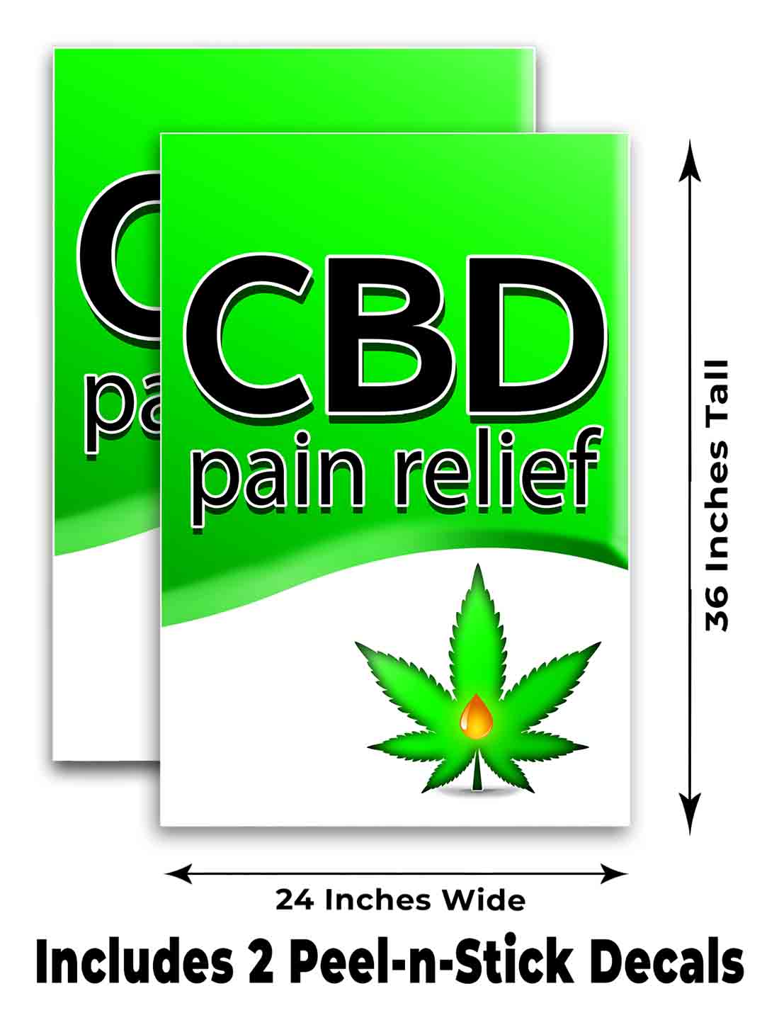 CBD PAIN RELIEF Signicade 24x36 Aframe Sidewalk Sign Banner Decal | eBay