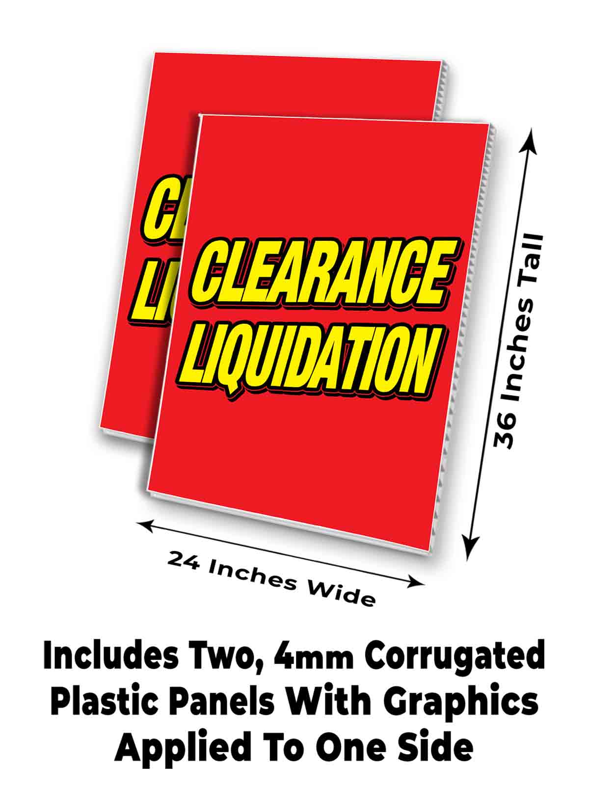 CLEARANCE LIQUIDATION Signicade 24x36 Aframe Sidewalk Sign Banner Decal SALE - Picture 7 of 9
