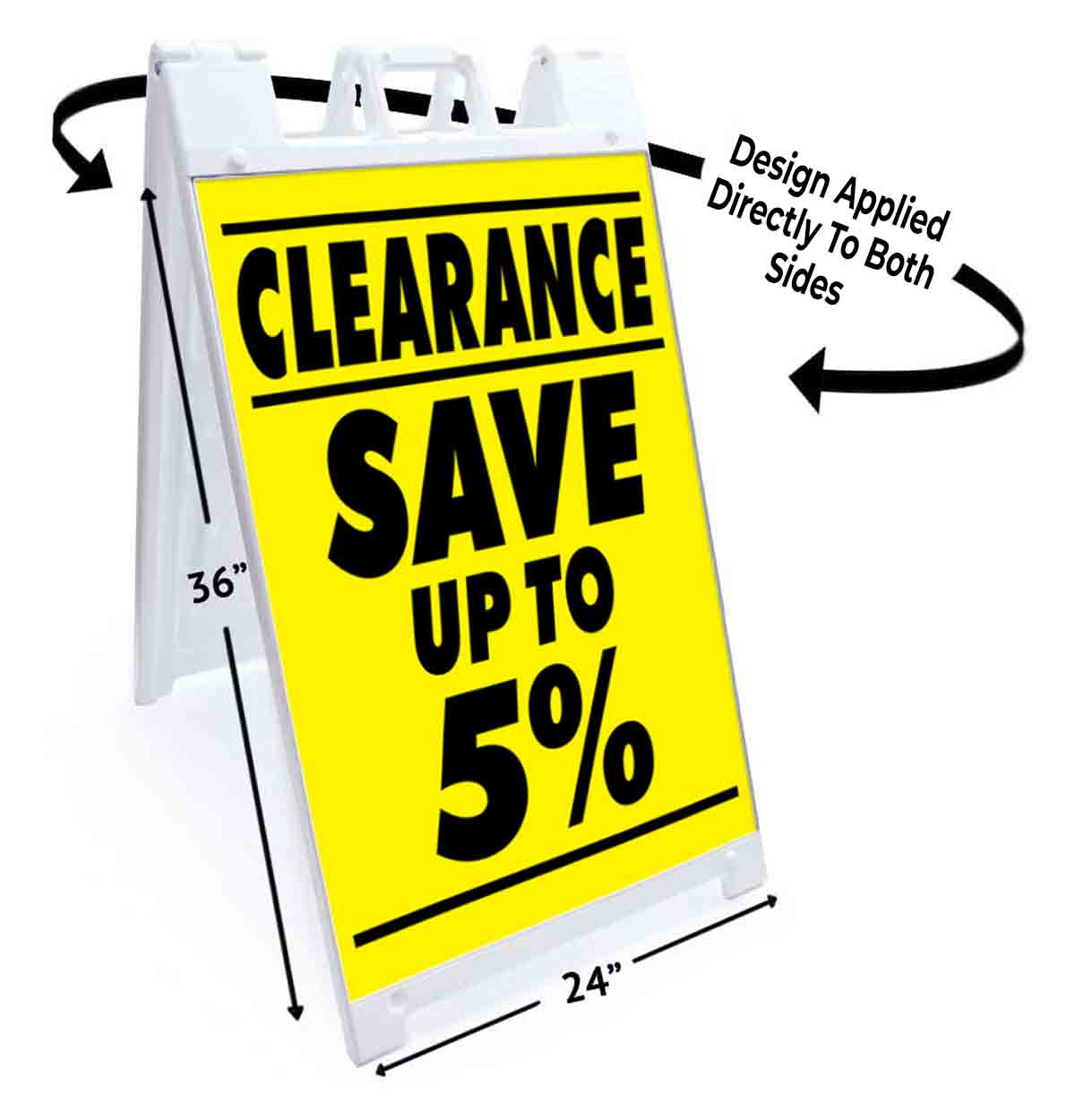 CLEARANCE SAVE UP TO 5% Signicade 24×36 Aframe Sidewalk Sign Banner Decal SALE