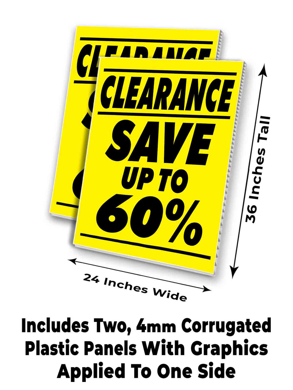 CLEARANCE SAVE UP TO 60% Signicade 24x36 Aframe Sidewalk Sign Banner Decal SALE - Picture 7 of 9