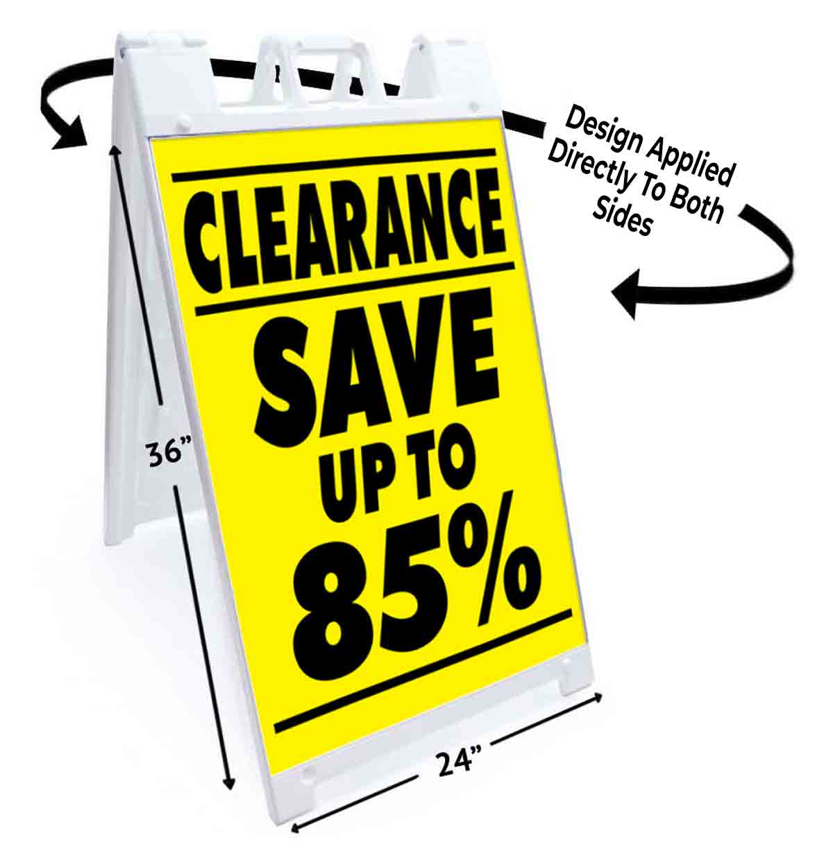 CLEARANCE SAVE UP TO 85% Signicade 24×36 Aframe Sidewalk Sign Banner Decal SALE