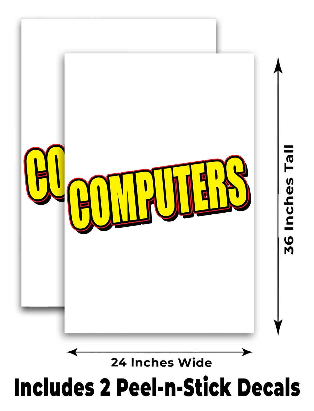 COMPUTER REPAIR Signicade 24x36 Aframe Sidewalk Sign Banner Decal PC ...