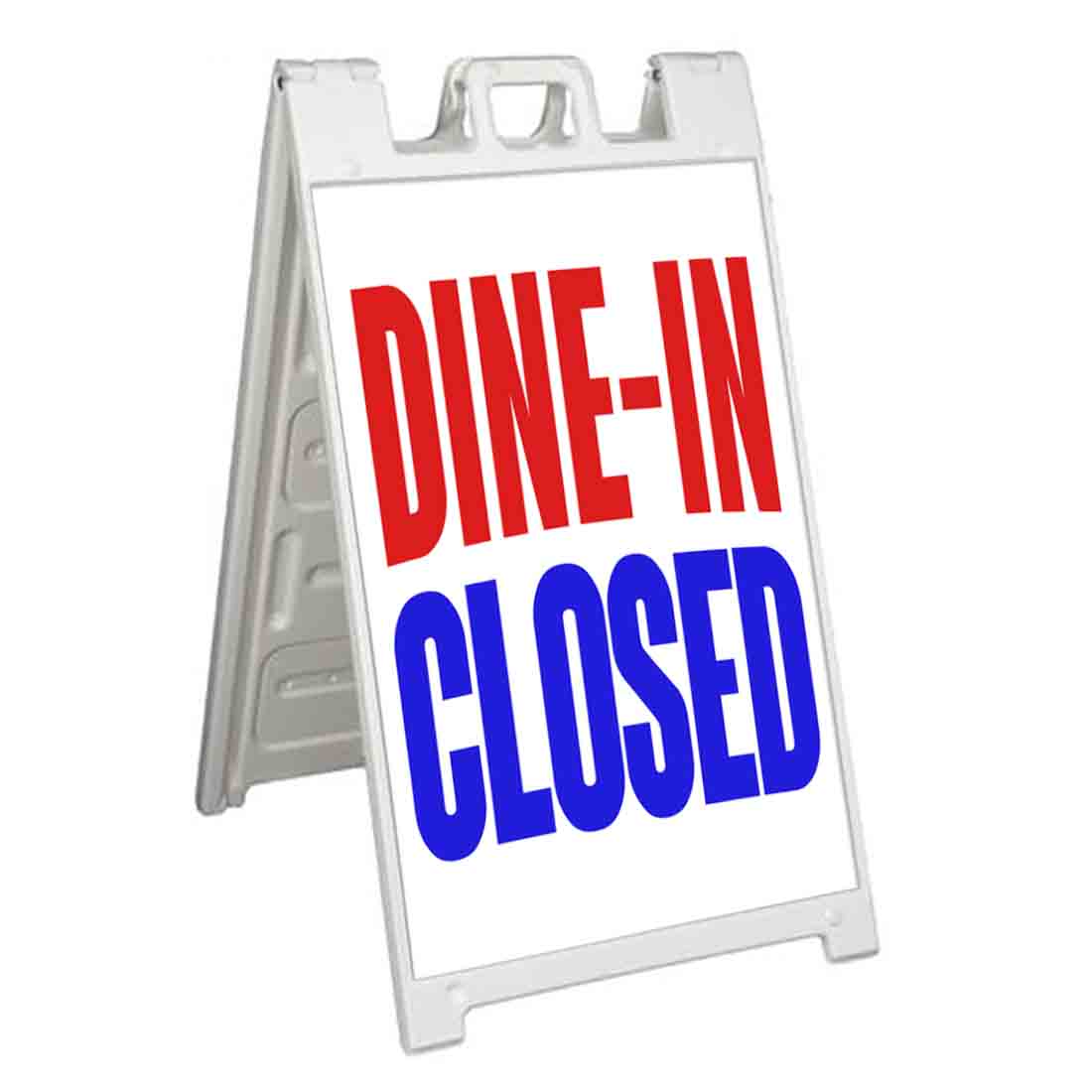 DINE IN CLOSED Signicade 24×36 Aframe Sidewalk Sign Banner Decal CLOSING