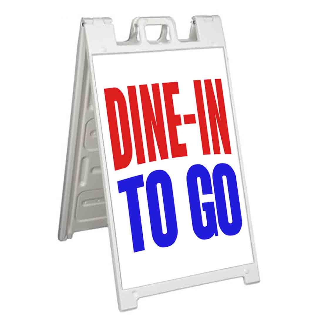 DINE IN TO GO Signicade 24x36 Aframe Sidewalk Sign Banner Decal TAKEOUT
