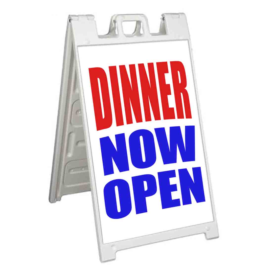 DINNER NOW OPEN Signicade 24×36 Aframe Sidewalk Sign Banner Decal OPEN