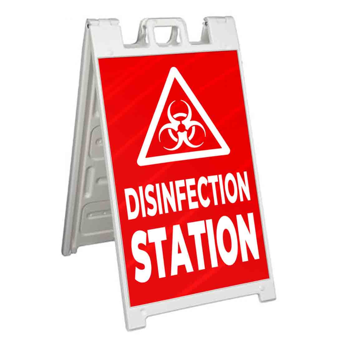 DISINFECTION STATION Signicade 24×36 Aframe Sidewalk Sign Banner Decal