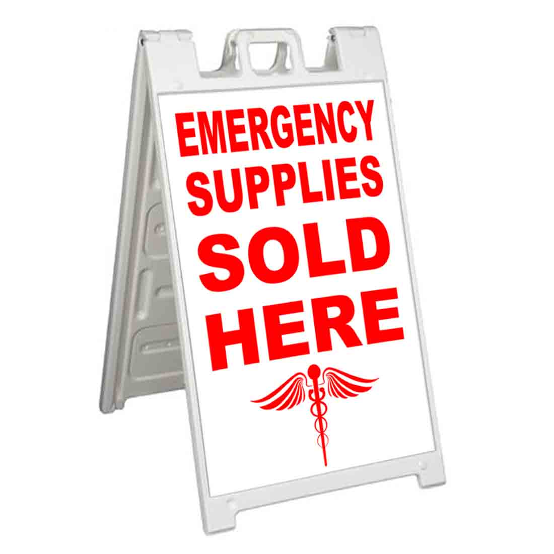 EMERGENCY SUPPLIES Signicade 24×36 Aframe Sidewalk Sign Banner Decal MEDIC