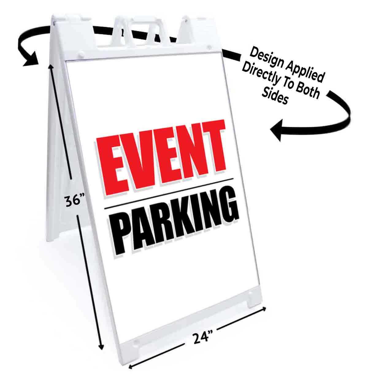 EVENT PARKING Signicade 24×36 Aframe Sidewalk Sign Banner Decal