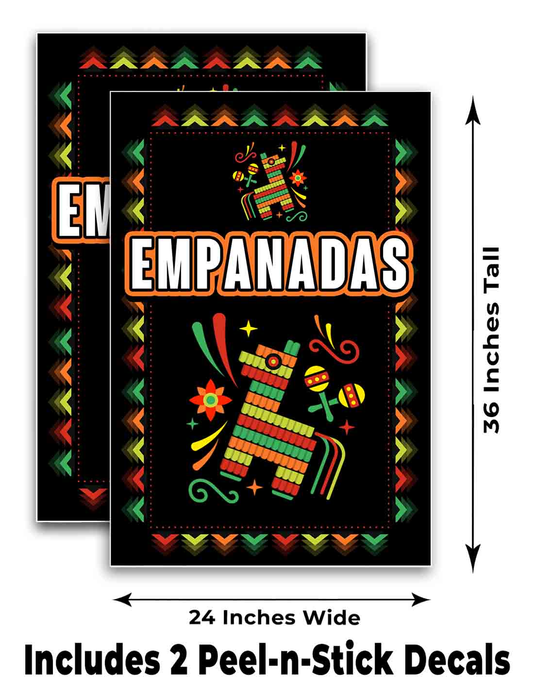 FIESTA EMPANADAS Signicade 24x36 Aframe Acera Letrero Bandera Calcomanía COMIDA