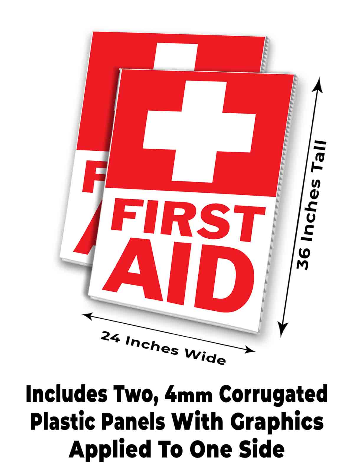 ERSTE HILFE Signicade 24x36 Rahmen Bürgersteig Schild Banner Aufkleber MEDIZIN - Bild 7 von 9