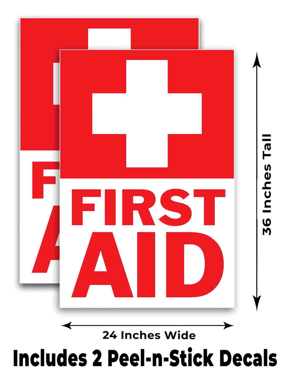 ERSTE HILFE Signicade 24x36 Rahmen Bürgersteig Schild Banner Aufkleber MEDIZIN - Bild 6 von 9