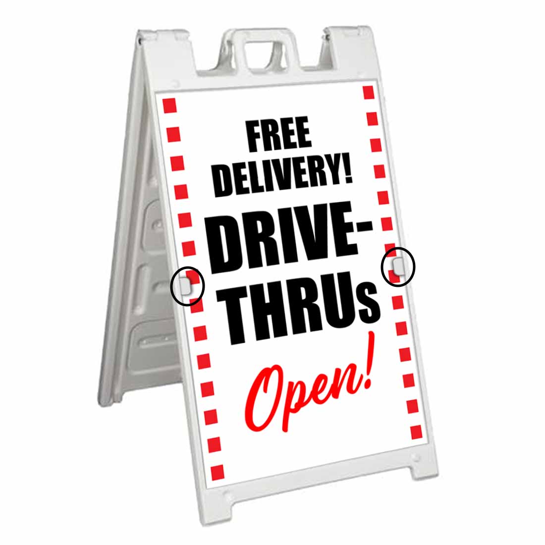 Free Delivery Drive-Thrus Open (24