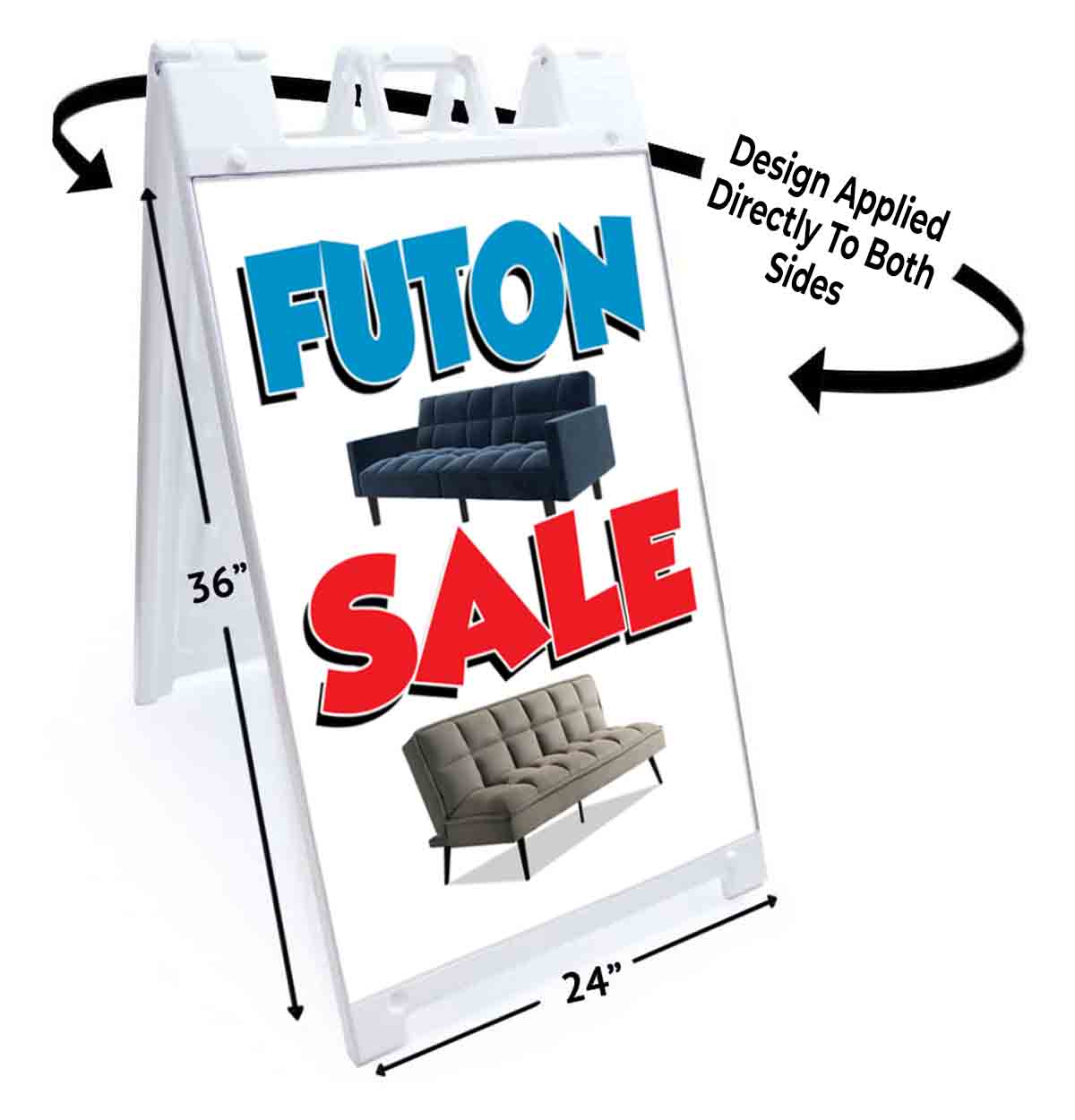 FUTON SPECIAL Signicade 24×36 Aframe Sidewalk Sign Banner Decal FURNITURE