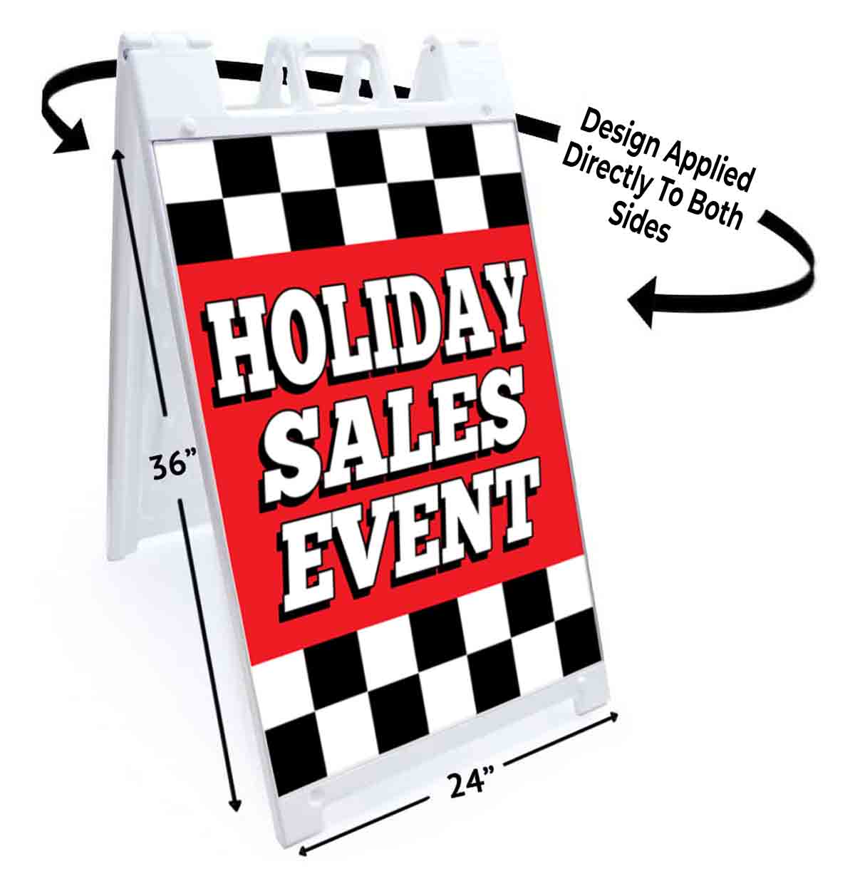 HOLIDAY EVENT SALE Signicade 24×36 Aframe Sidewalk Sign Banner Decal DISCOUNT