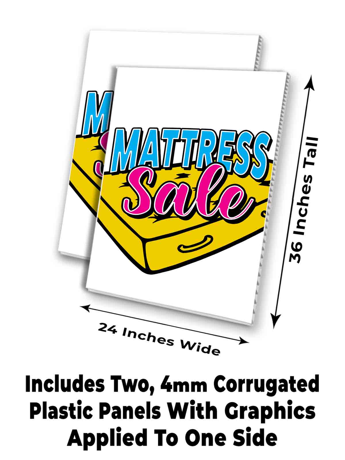 MATTRESS SALE Signicade 24x36 Aframe Sidewalk Decal Sign Banner BED CLEARANCE