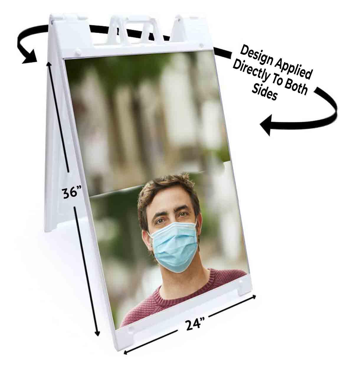RENT TO OWN Signicade 24×36 Aframe Sidewalk Sign Banner Decal REAL ESTATE