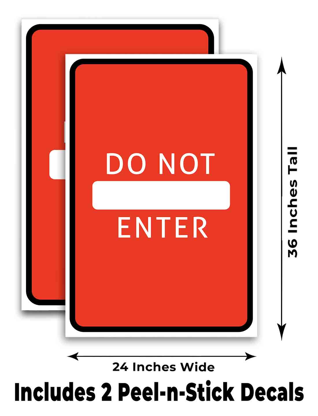 DO NOT ENTER Signicade 24x36 Aframe Sidewalk Sign Banner Decal WARNING - Picture 6 of 9