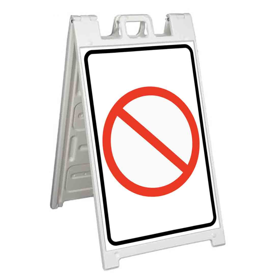 NO WAITING Signicade 24×36 Aframe Sidewalk Sign Banner Decal ROAD WARNING
