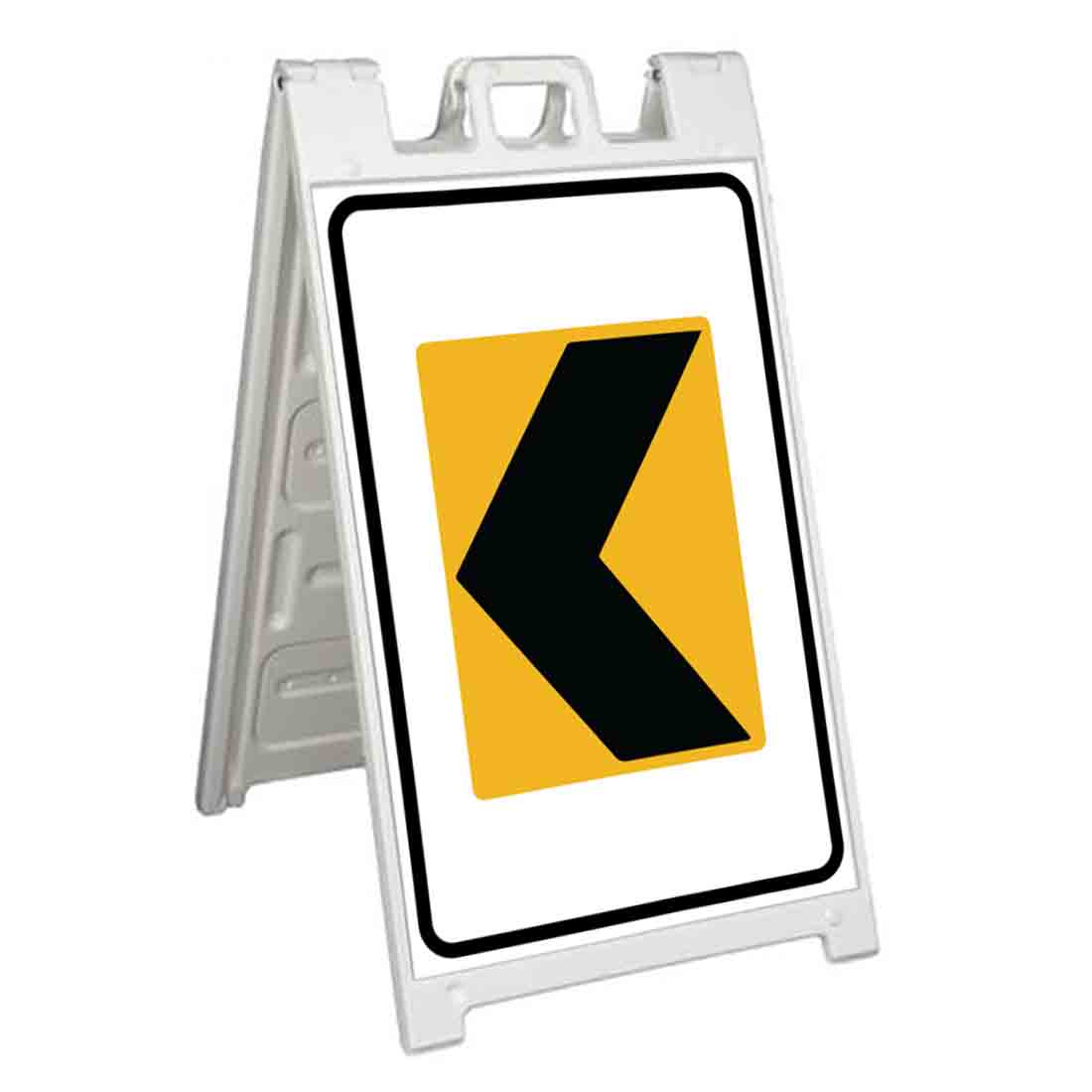 SHARP CURVE TO LEFT Signicade 24×36 Aframe Sidewalk Sign Banner Decal ROAD