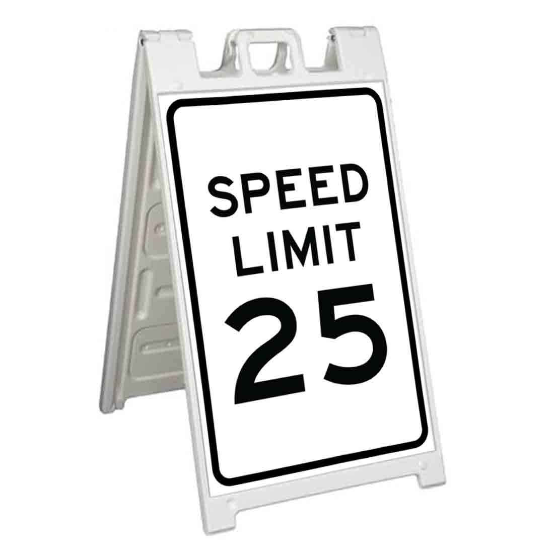 SPEED LIMIT 25 Signicade 24×36 Aframe Sidewalk Sign Banner Decal STREET