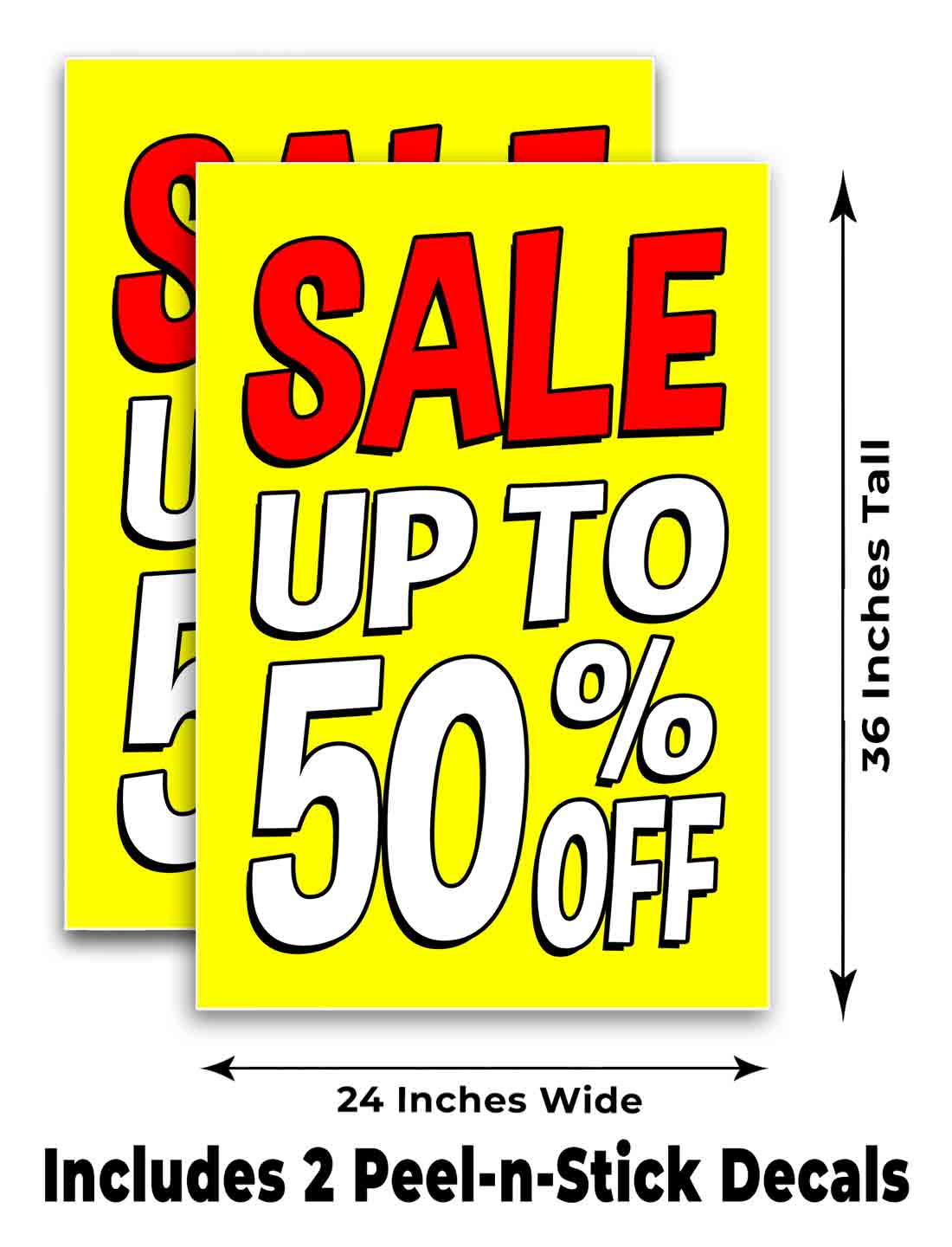 SALE UP TO 50% OFF Signicade 24x36 Aframe Sidewalk Sign Banner Decal DISCOUNT - Picture 6 of 9