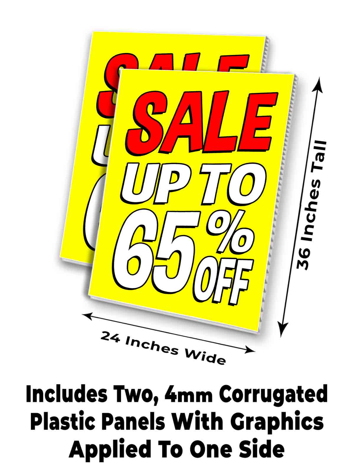 SALE UP TO 65% OFF Signicade 24x36 Aframe Sidewalk Sign Banner Decal DISCOUNT - Picture 7 of 9