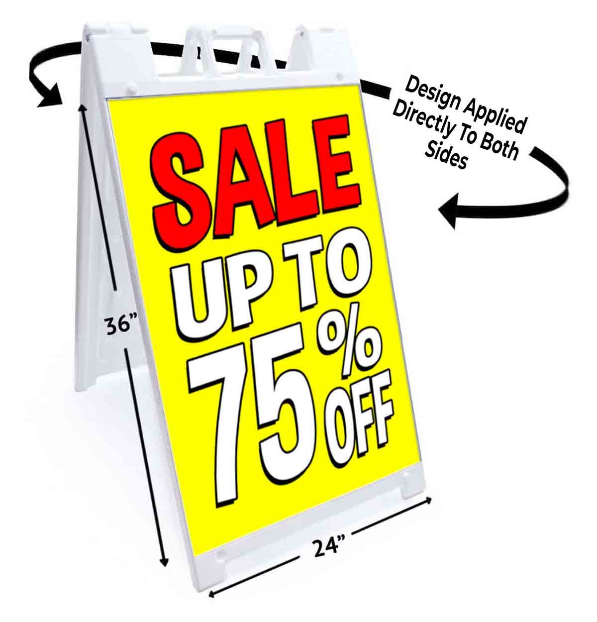 SALE UP TO 75% OFF Signicade 24×36 Aframe Sidewalk Sign Banner Decal DISCOUNT