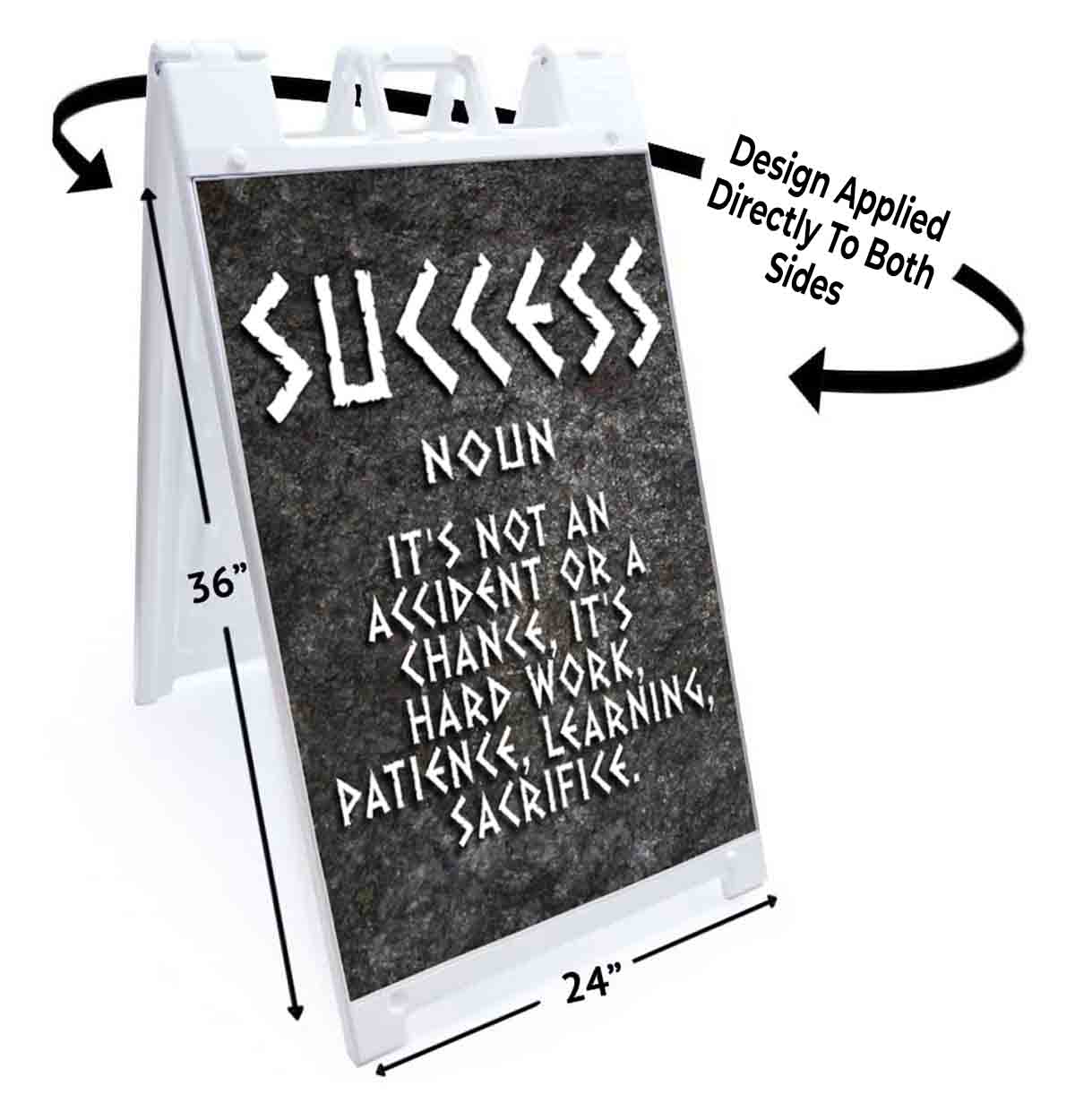 SUCCESS Signicade 24×36 Aframe Sidewalk Decal Sign Banner MOTIVATIONAL