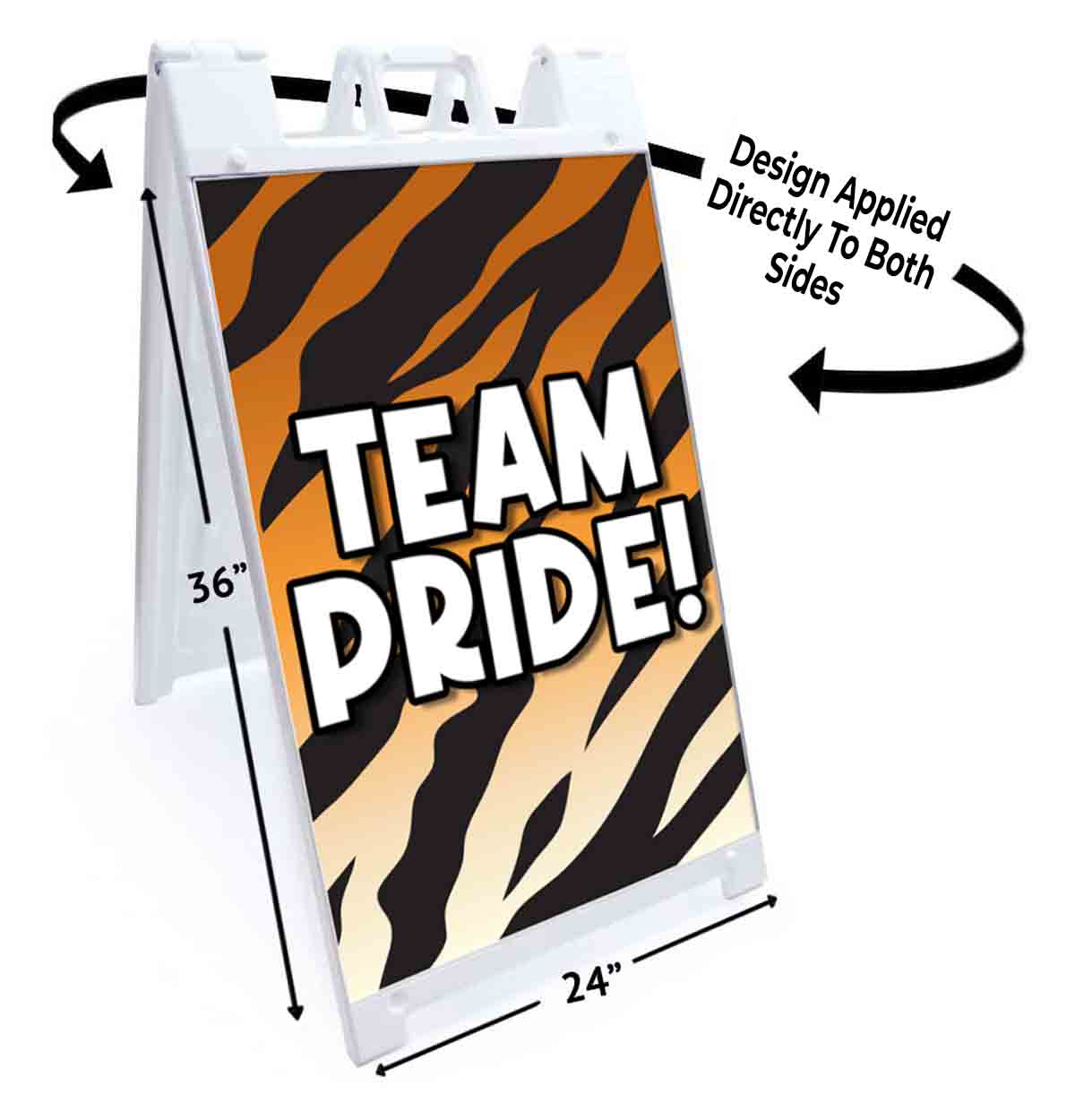 TEAM PRIDE Signicade 24×36 Aframe Sidewalk Sign Banner Decal GROUP SQUAD
