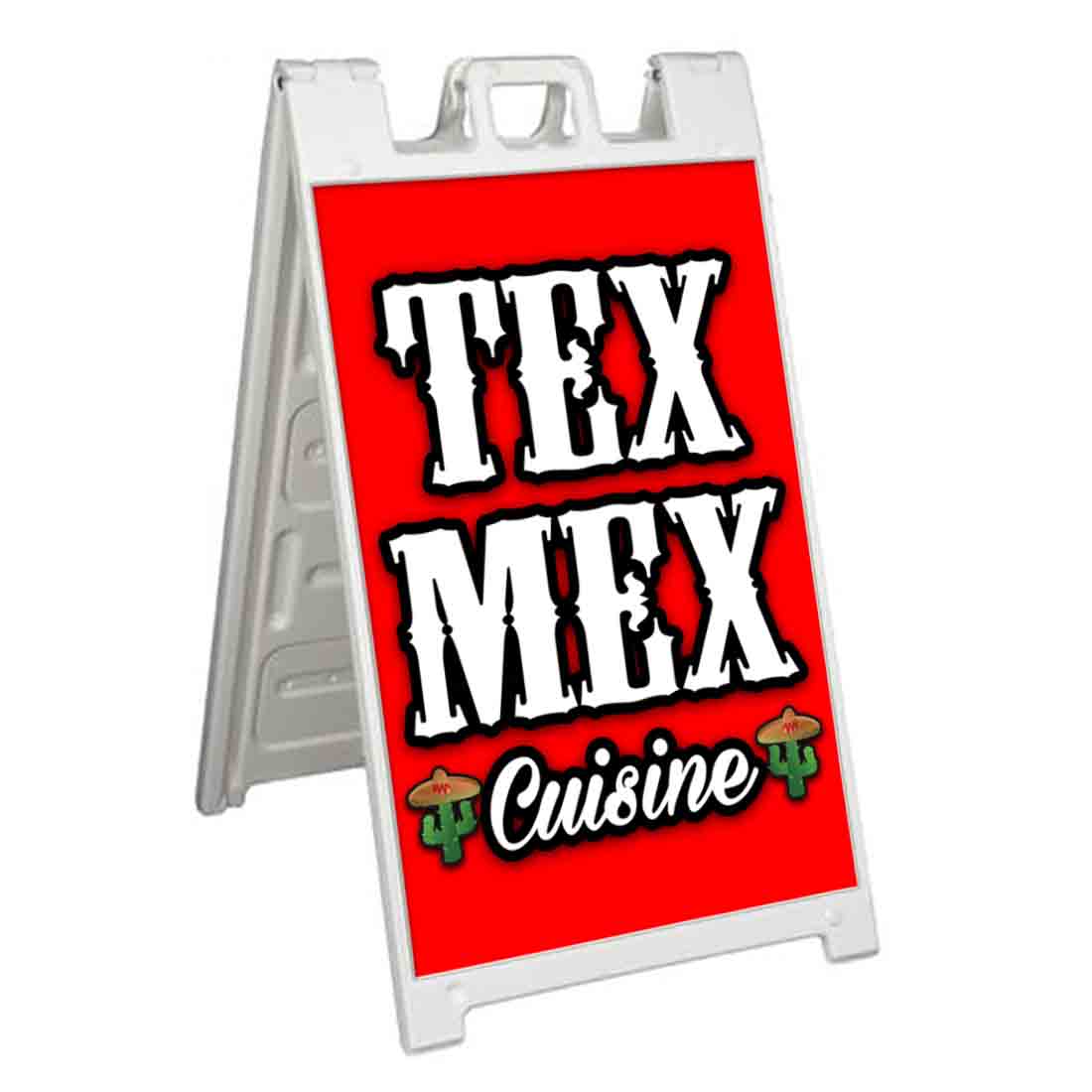 TEX MEX CUISINE Signicade 24x36 Aframe Sidewalk Sign Banner Decal MEXICAN FOOD