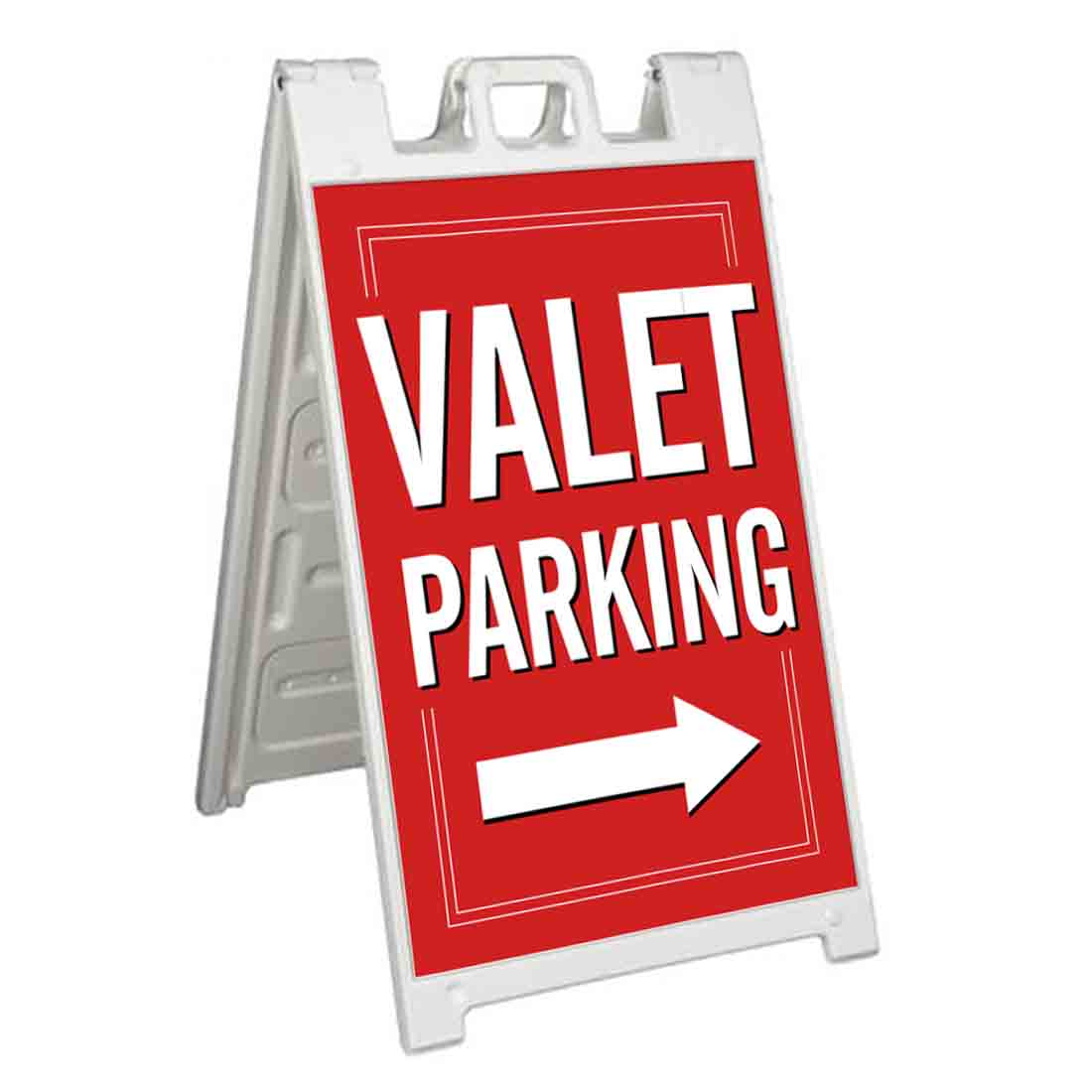VALET PARKING RIGHT ARROW Signicade 24×36 Aframe Sidewalk Sign Banner Decal