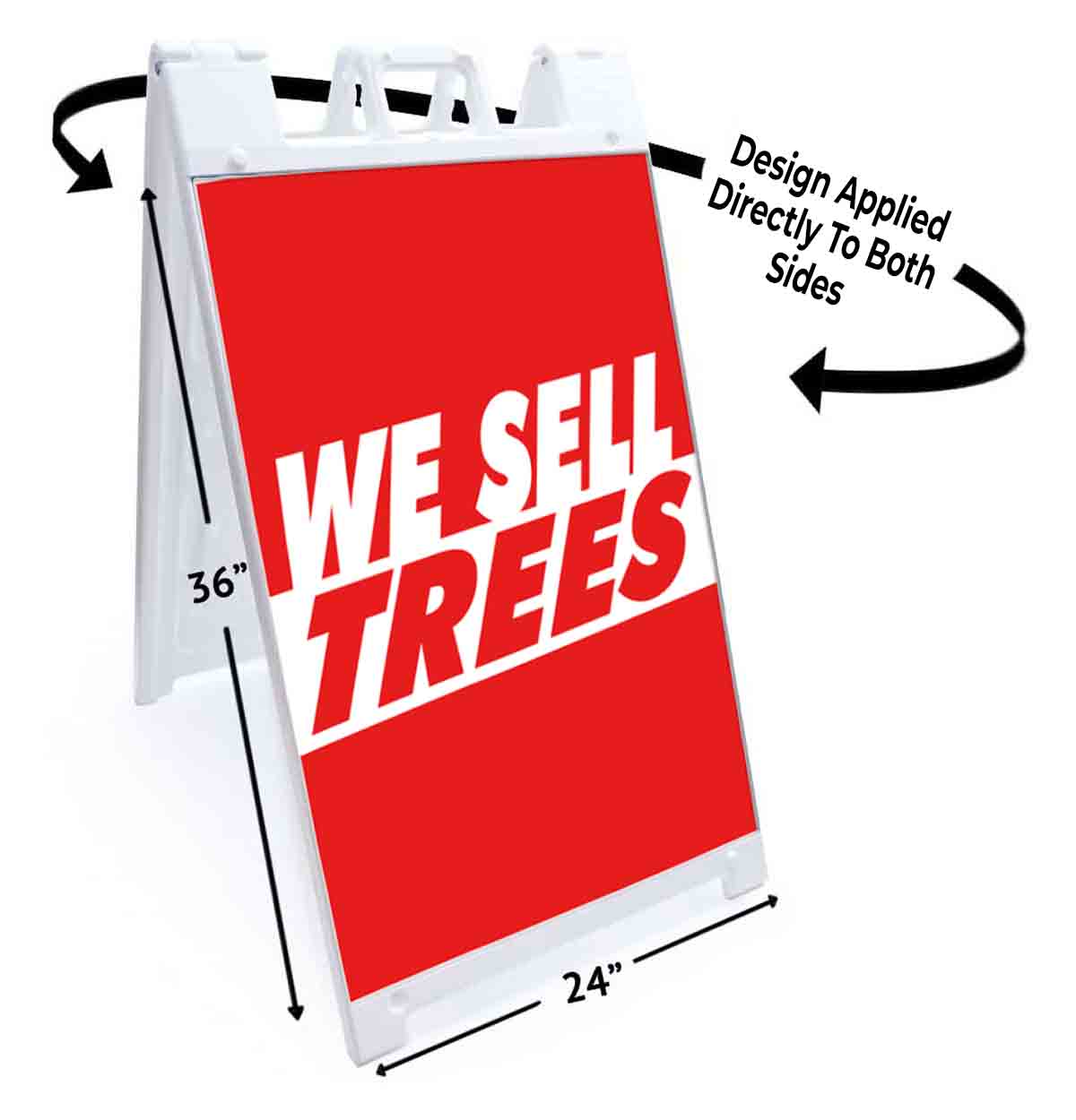 WE SELL TREES Signicade 24×36 Aframe Sidewalk Sign Banner Decal PLANT LANDSCAPE