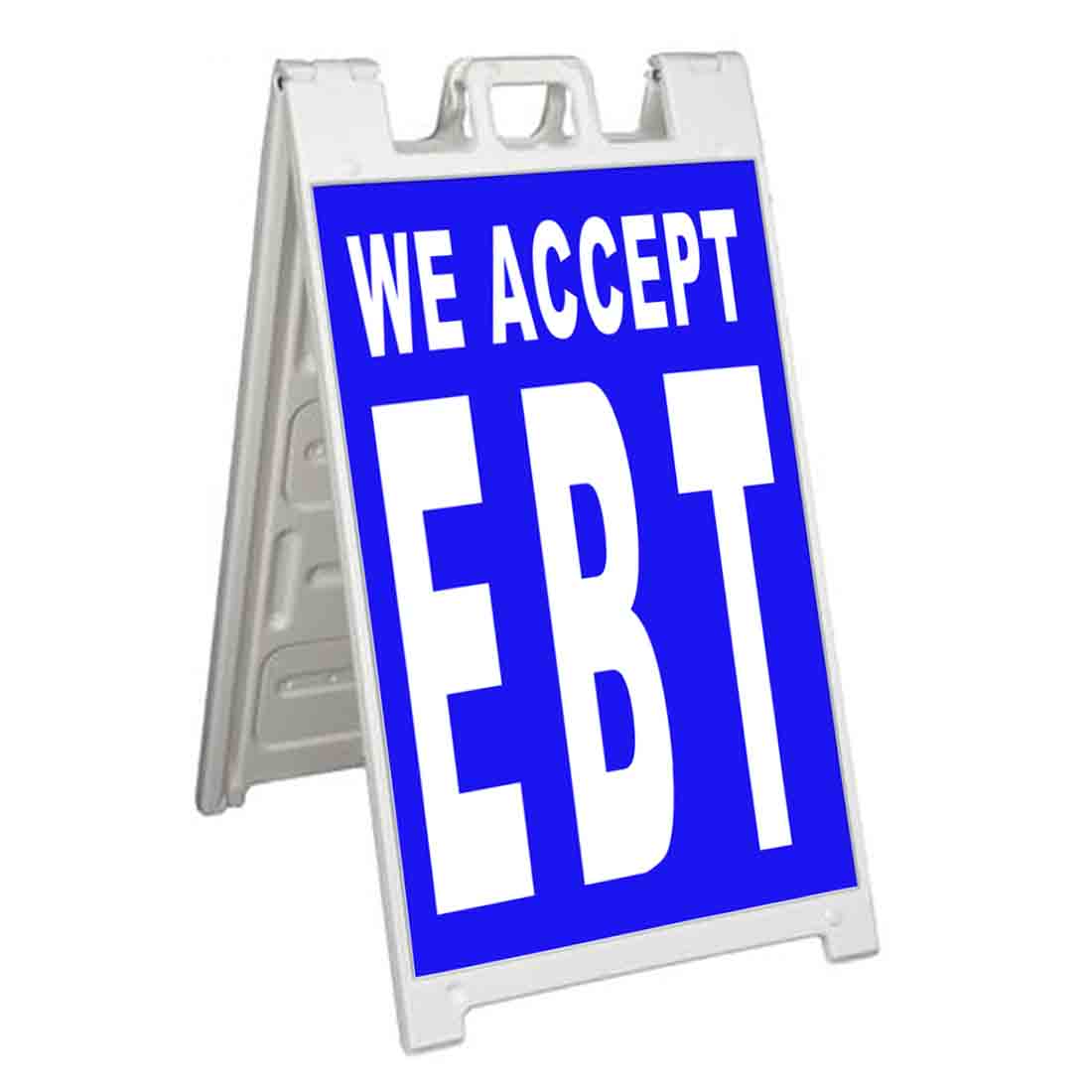 WE ACCEPT EBT Signicade 24×36 Aframe Sidewalk Sign Banner Decal BENEFITS