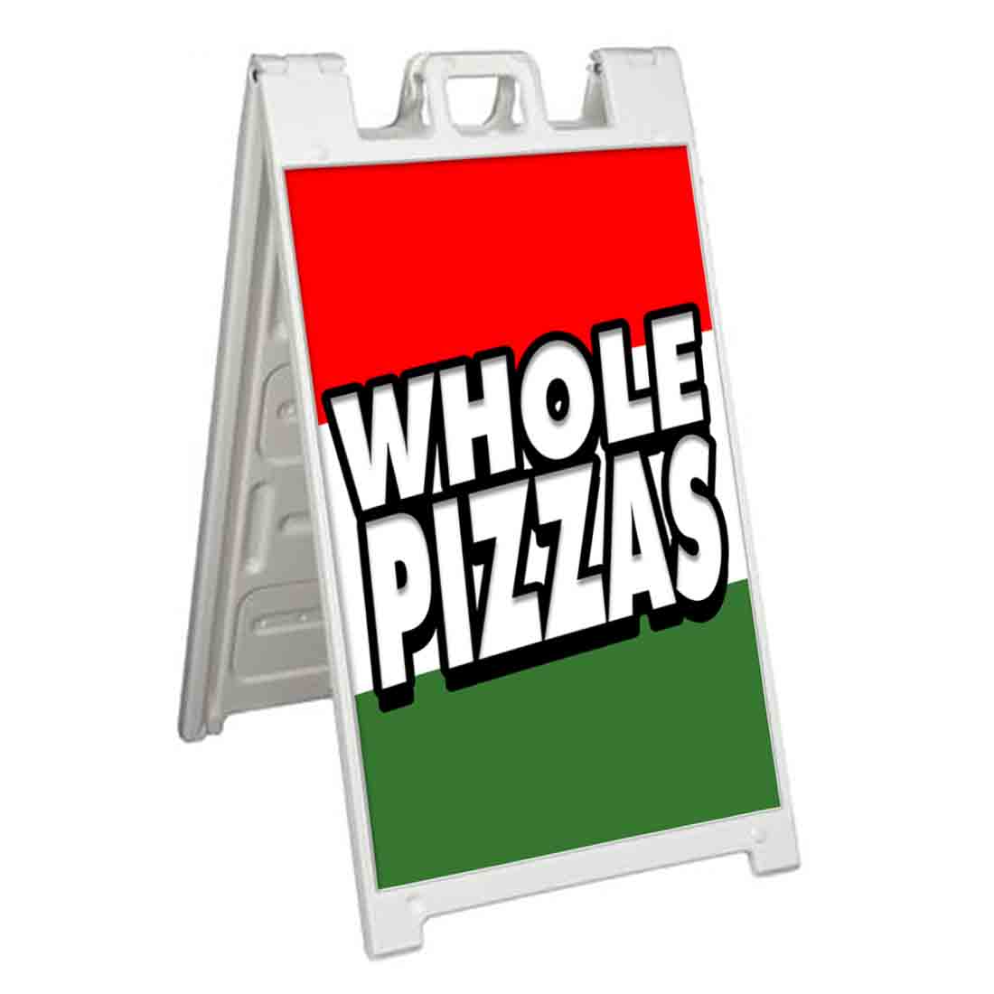 WHOLE PIZZAS Signicade 24×36 Aframe Sidewalk Sign Banner Decal PIE SLICES