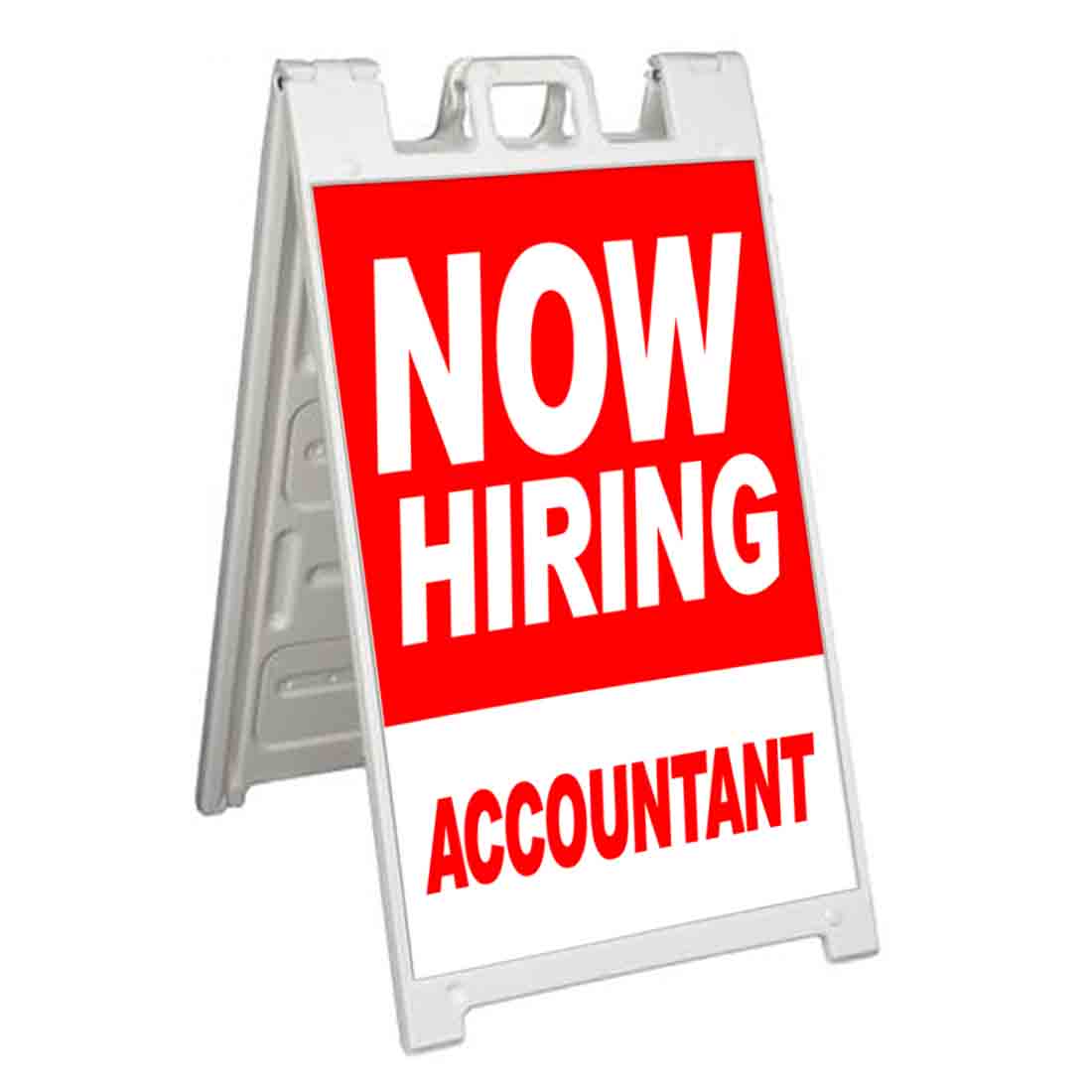 NOW HIRING ACCOUNTANT Signicade 24×36 Aframe Sidewalk Sign Banner Decal JOBS