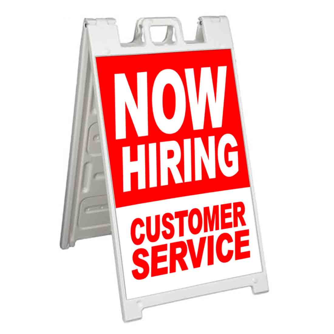 NOW HIRING CUSTOMER SERVICE Signicade 24×36 Aframe Sidewalk Sign Banner Decal