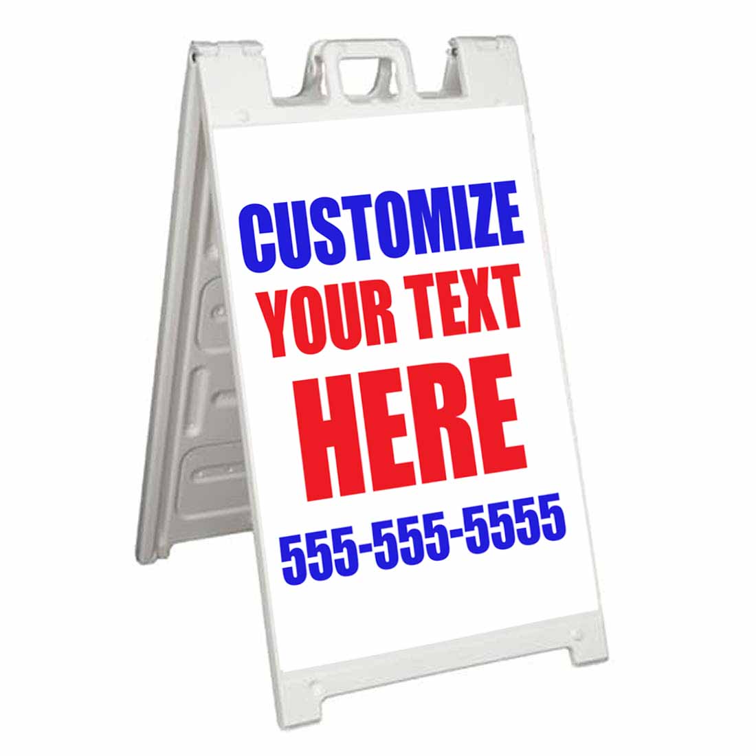 CUSTOMIZE YOUR TEXT HERE Signicade 24x36 Aframe Sidewalk Sign Banner Decal - Picture 4 of 9